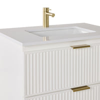 Lennox Single Vanity White 790mm