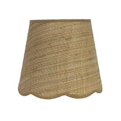 Cali Scallop Raffia Shade Natural 25cm