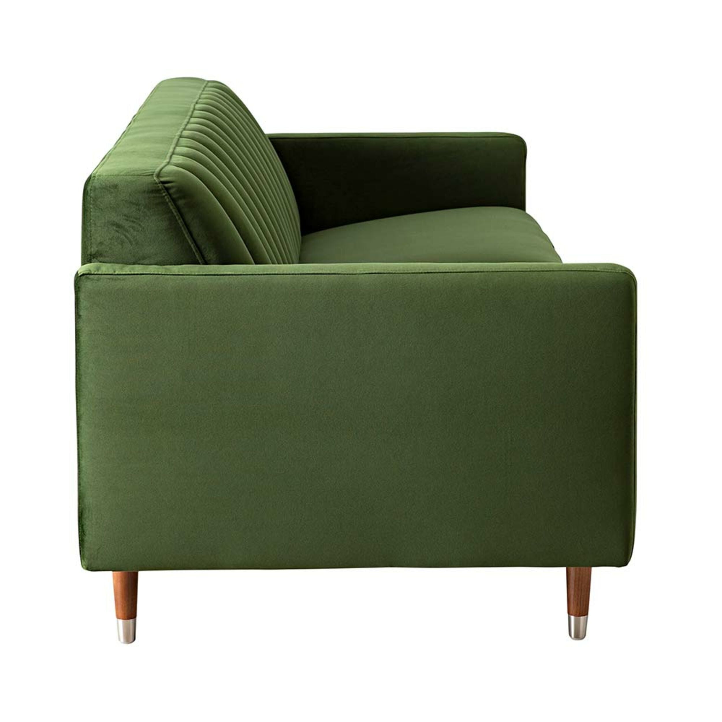 Stitch 3 Seater Velvet Sofa Juniper Olive