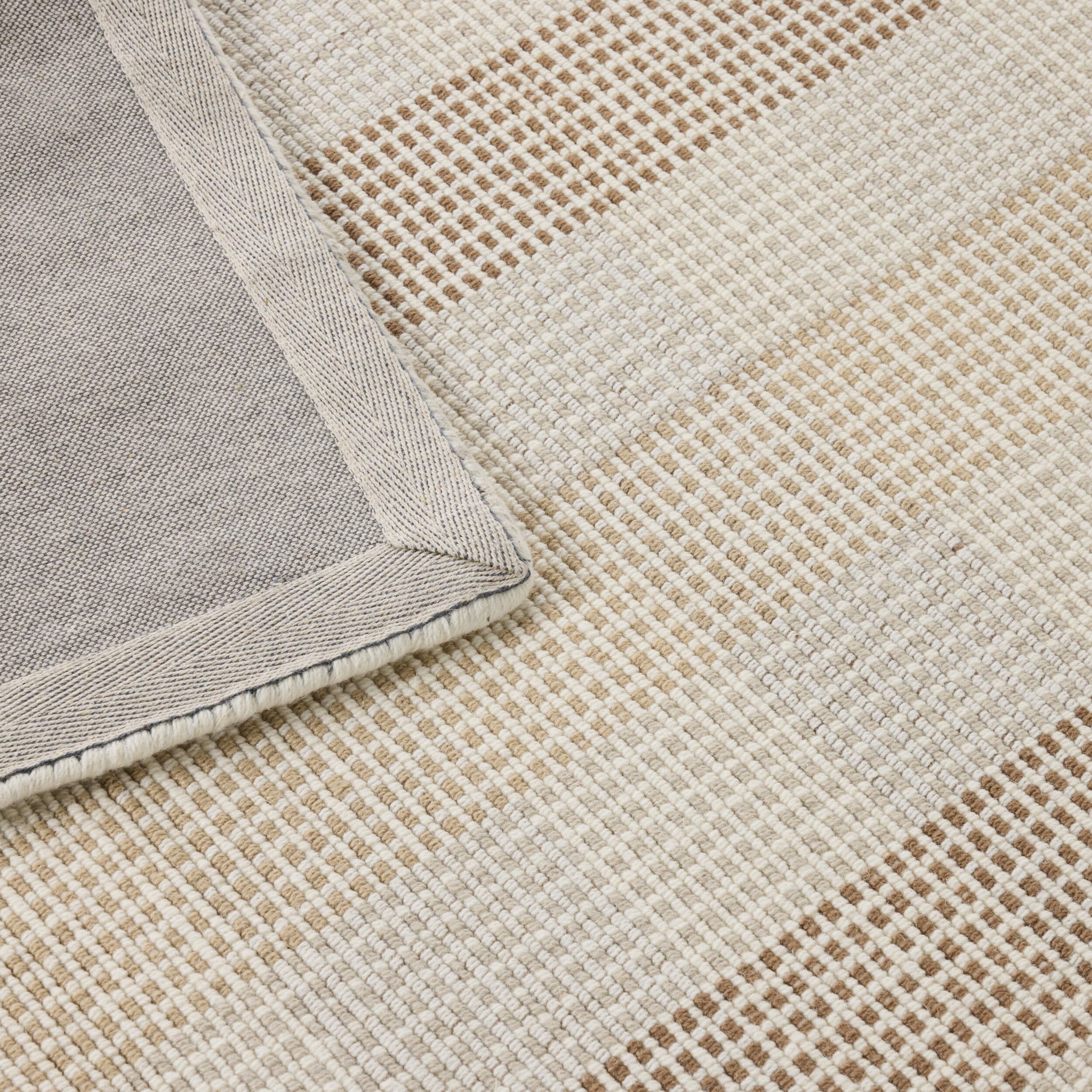 Manning Grid Handloom NZ Wool Rug 150x240cm
