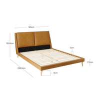 Harlem Leather Queen Bed