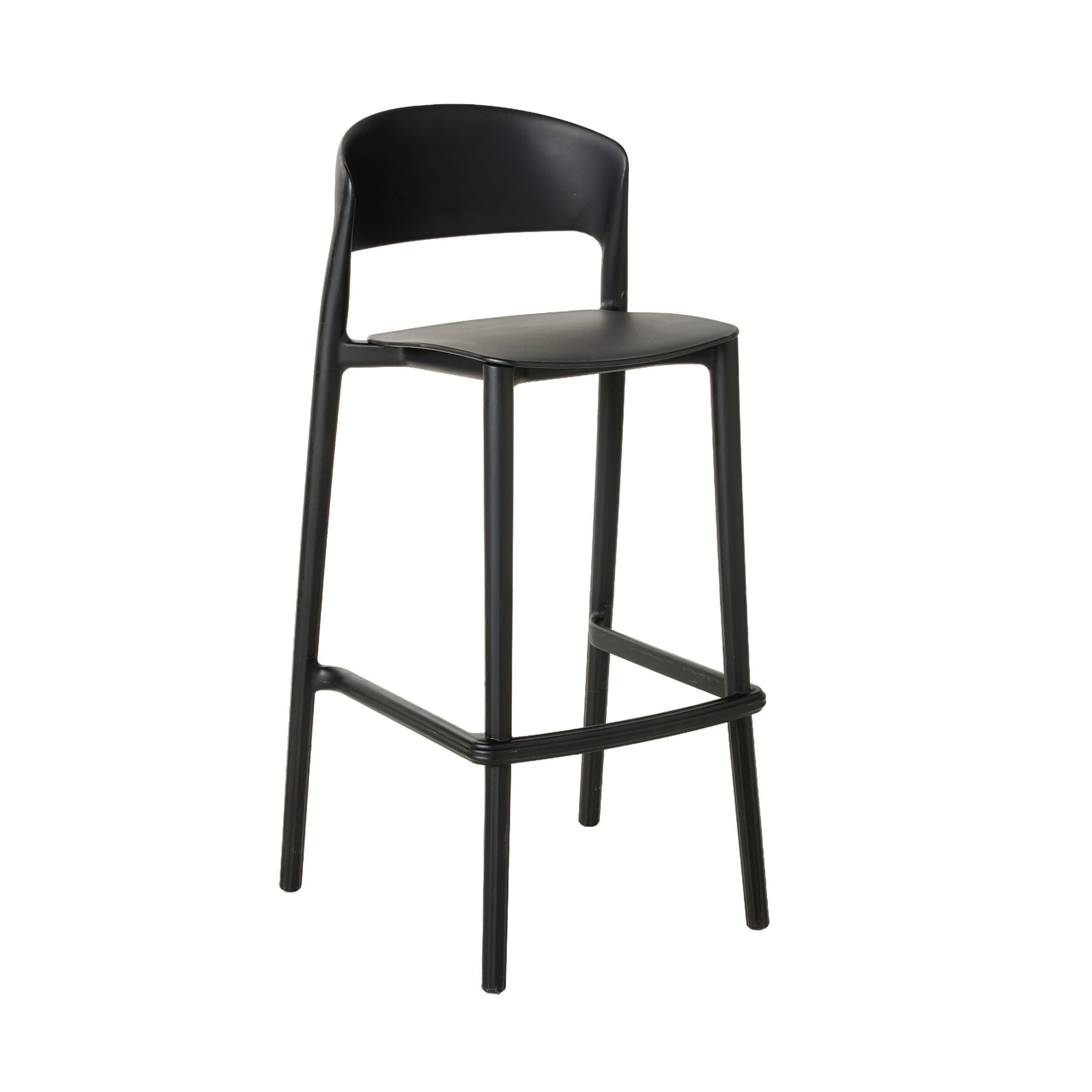 Poppy Bar Stool Black