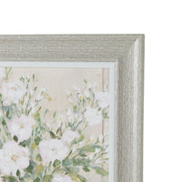 White Bouquet Framed Print 60x90cm