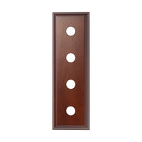 5434 Switch Socket Block Traditional Quad Cedar H90xL280mm