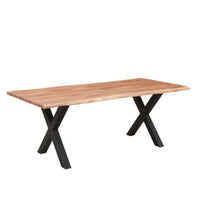 Acacia Live Edge Solid Timber Dining Table 180cm