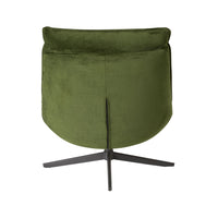 Dean Swivel Chair Velvet Olive Green