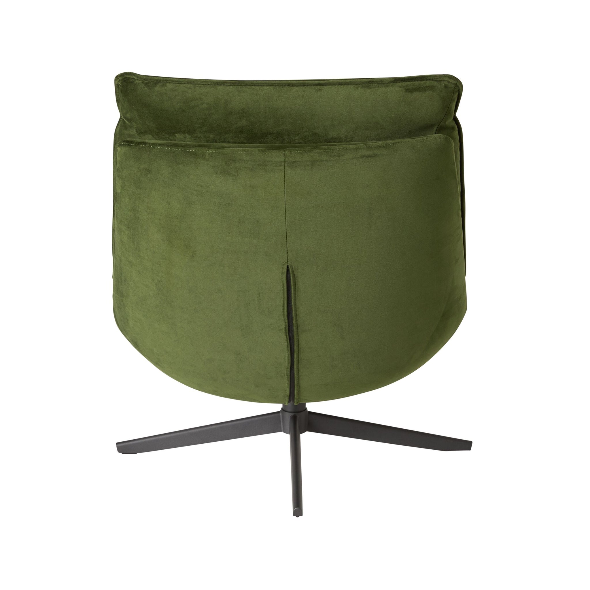 Dean Swivel Chair Velvet Olive Green
