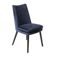 Aura Velvet Dining Chair Indigo Blue