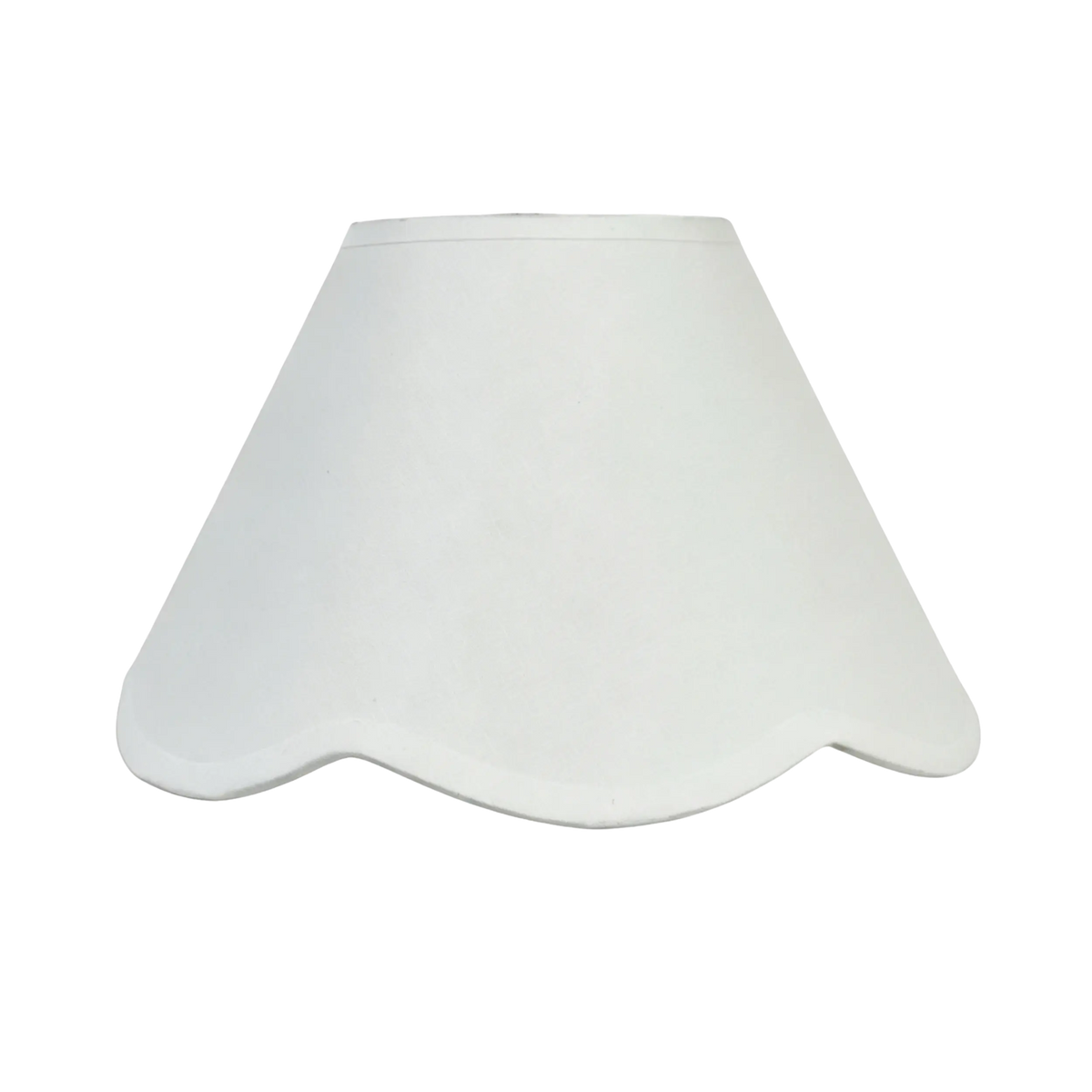 Belle Scallop Shade White 35cm