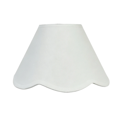 Belle Scallop Shade White 35cm