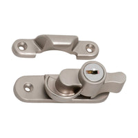 8700 Sash Fastener Locking Zinc Alloy Satin Nickel L64xW20mm