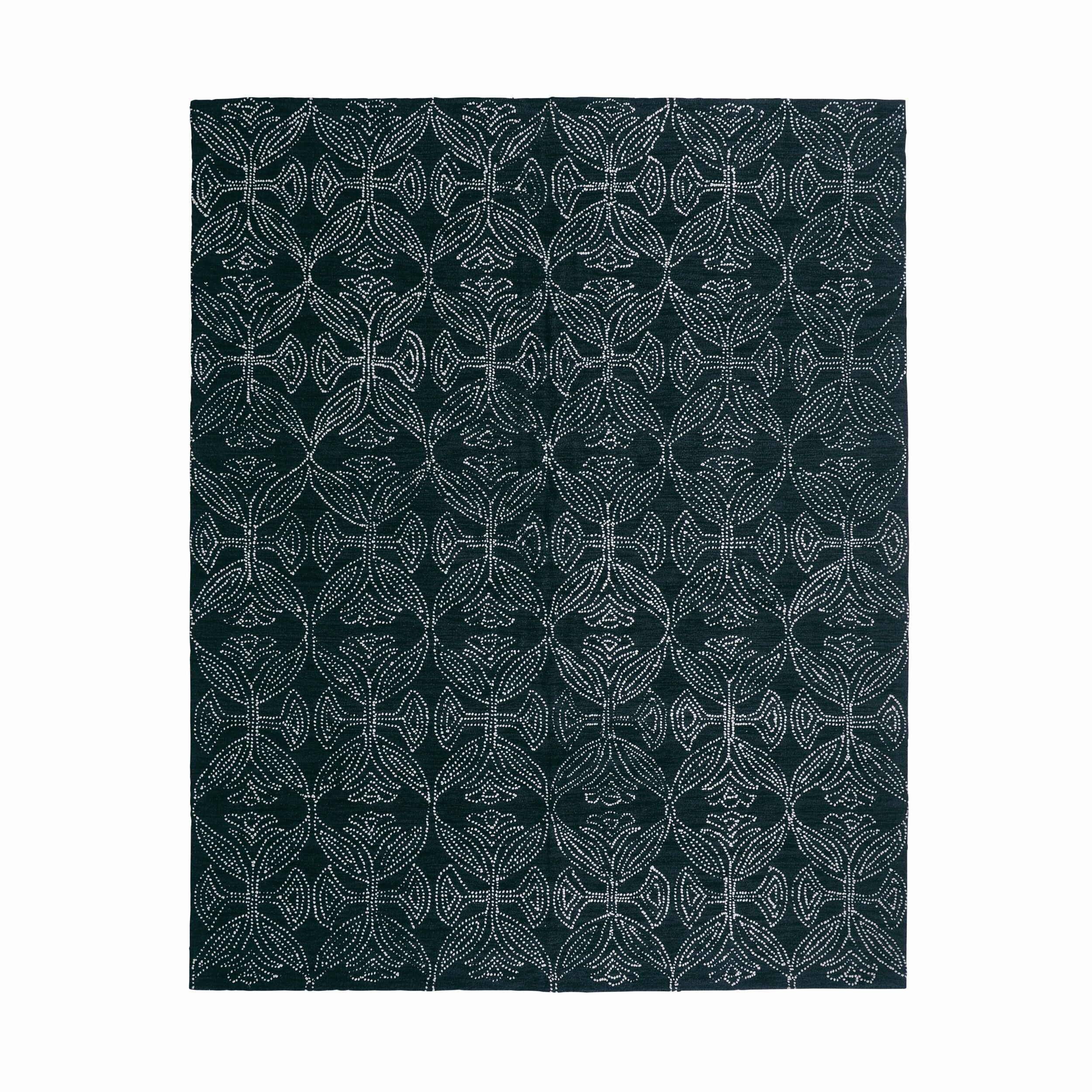 Dreamtime Hand Tufted Wool Black & White Rug 300x240cm