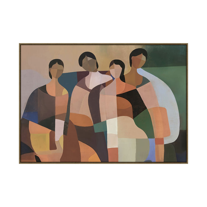 Sisterhood Framed Textured Print 120x90cm