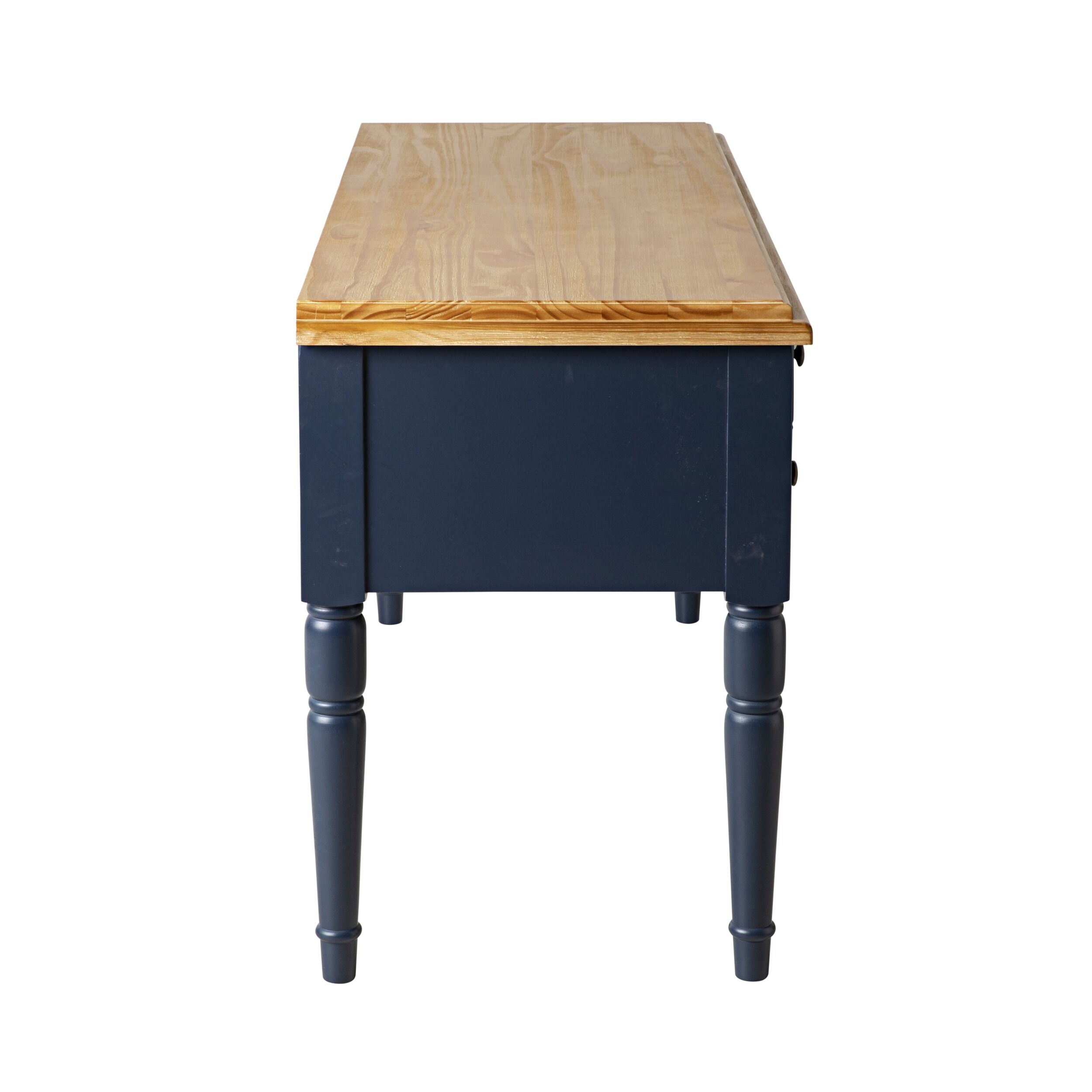 Clover 4 Drawer Desk Navy Blue