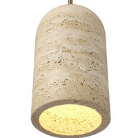 Marta Travertine Pendant 14x41cm