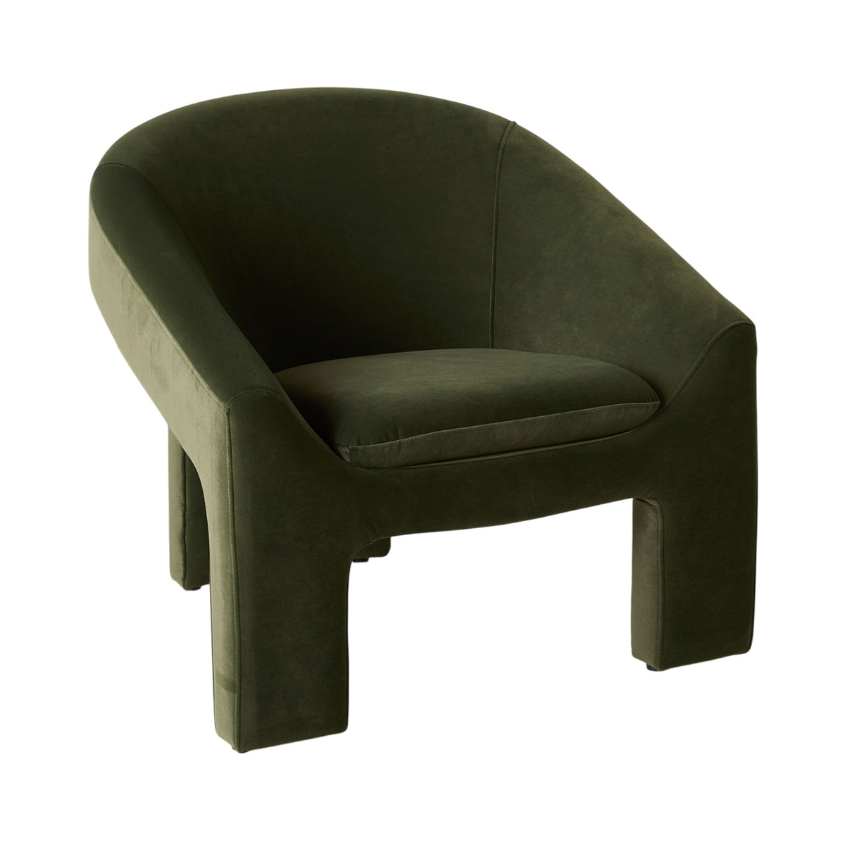 Luka Occasional Chair Velvet Eucalyptus Green