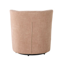 Amala Swivel Occasional Chair Pastel Pink Weave