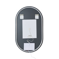 Bowen Oval LED Vanity Mirror Silver 60x100cm