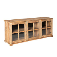 Kalise Reclaimed Timber 3 Glass Door Sideboard