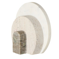 Beige Marble Orb Bookends (Set of 2)