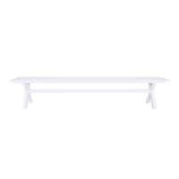 Blake Aluminium Dining Bench 240cm White