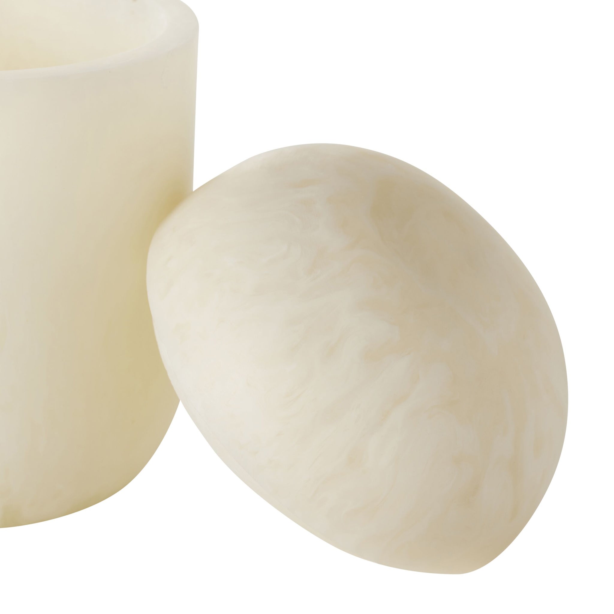 Poppi Bathroom Canister Pearl