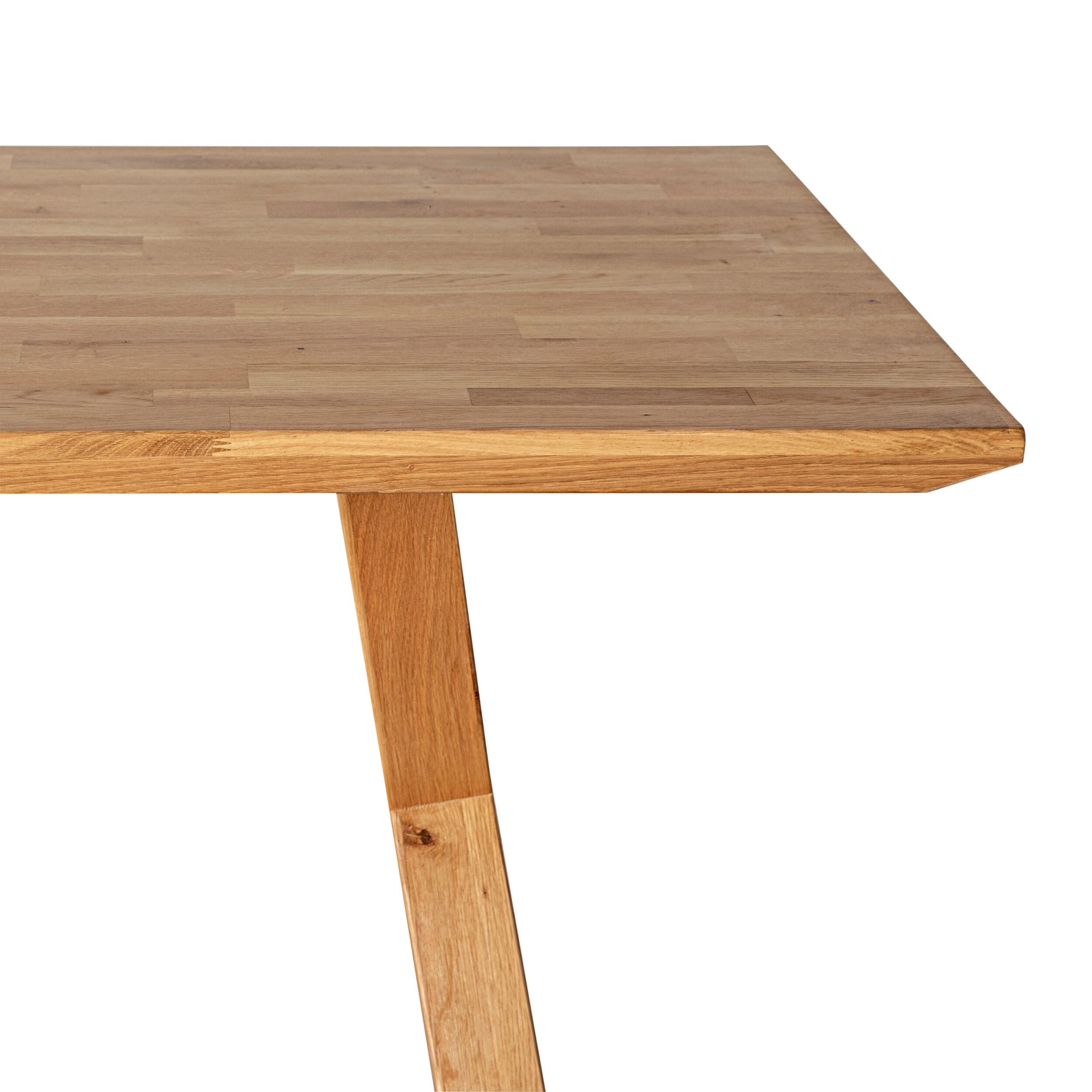 Oakdale Cross Leg Timber Dining Table 240cm