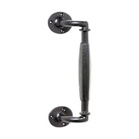 1867 Pull Handle Iron Offset Matte Black H265xP60mm