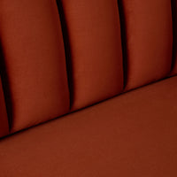 Stitch 2 Seater Velvet Sofa Copper