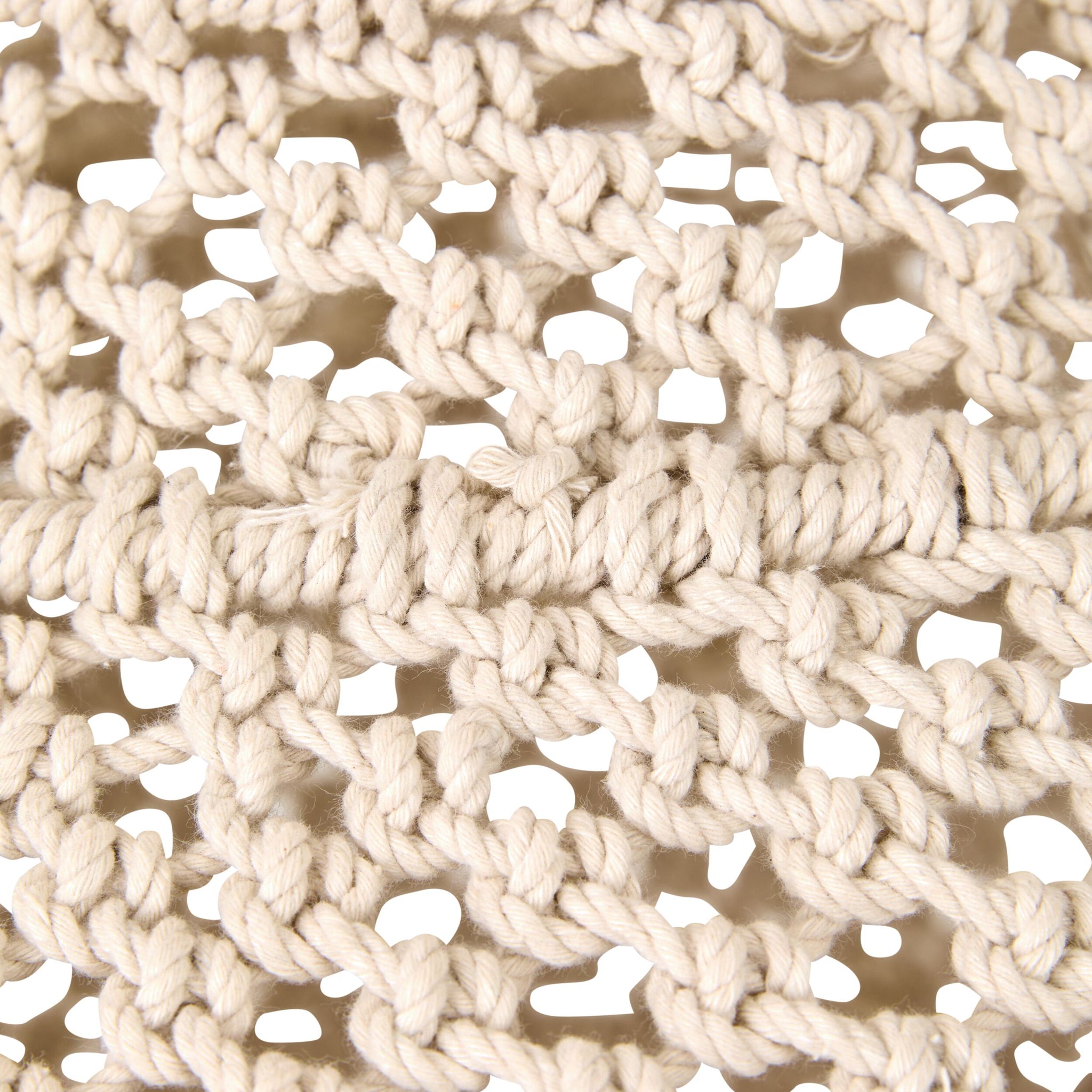 Julio Cotton Rope Pendant White 45x40cm - SHADE ONLY