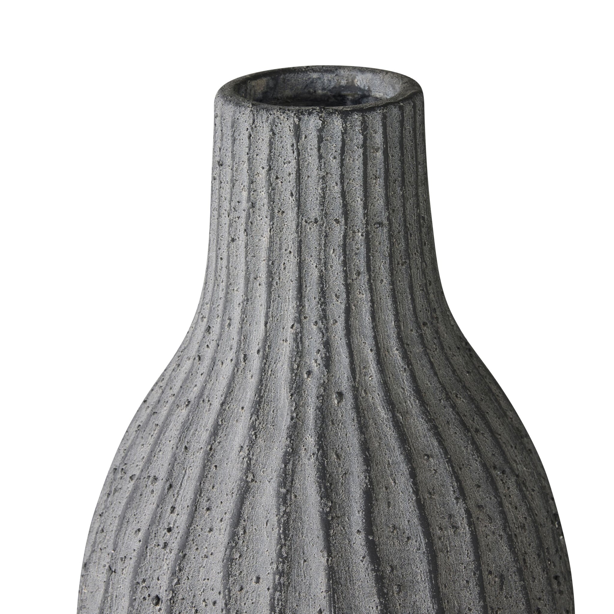 Ortiz Ribbed Ceramic Vase