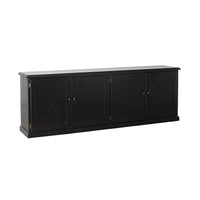 Armand 4 Door Book Cabinet 240 x 83cm Black