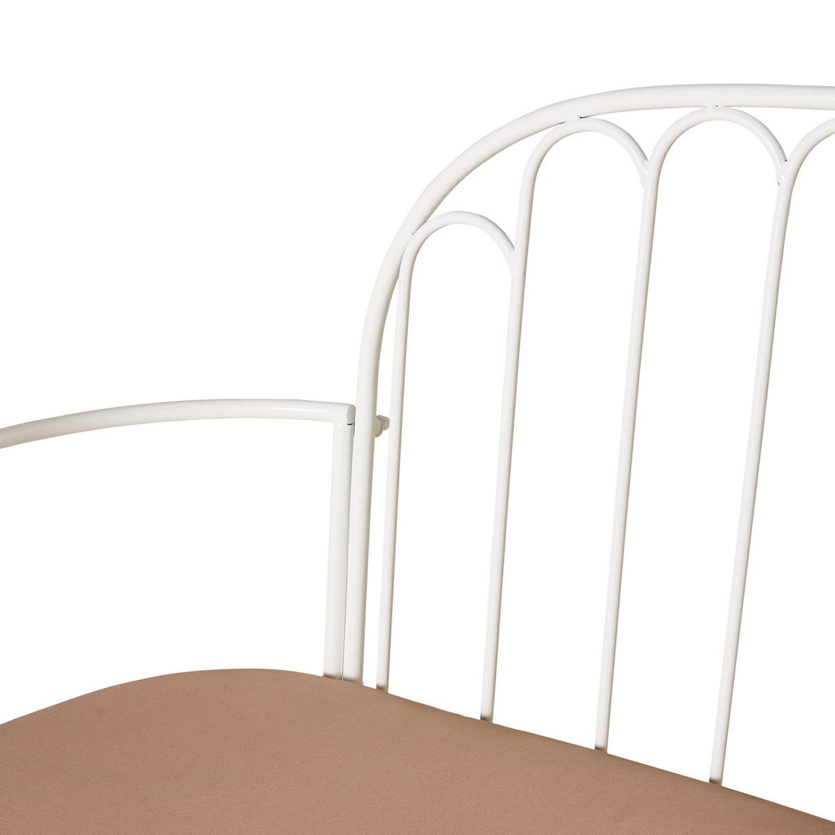 Bonnie 2 Seater Sofa with Cushion White
