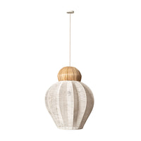 Dahlia Pendant White Natural 56x56x70cm