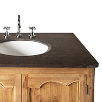 Nico 2 Door French Vanity With Bluestone Top 900mm