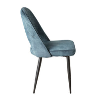 Cora Fabric Dining Chair Blue Grey