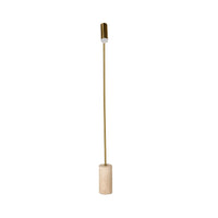 Elroy Travertine Floor Lamp 151cm