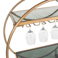 Dominique Drinks Trolley Gold 77x71x36cm