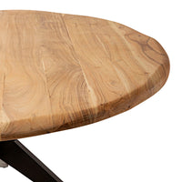 River Live Edge Timber Round Dining Table 140cm