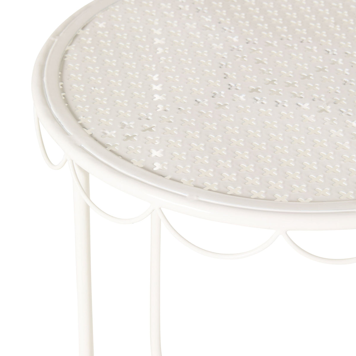 Bonnie Side Table 44cm White