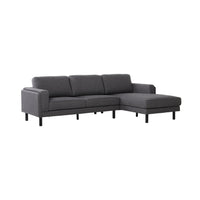 Finch 3 Seater RHS Chaise Amalfi Charcoal