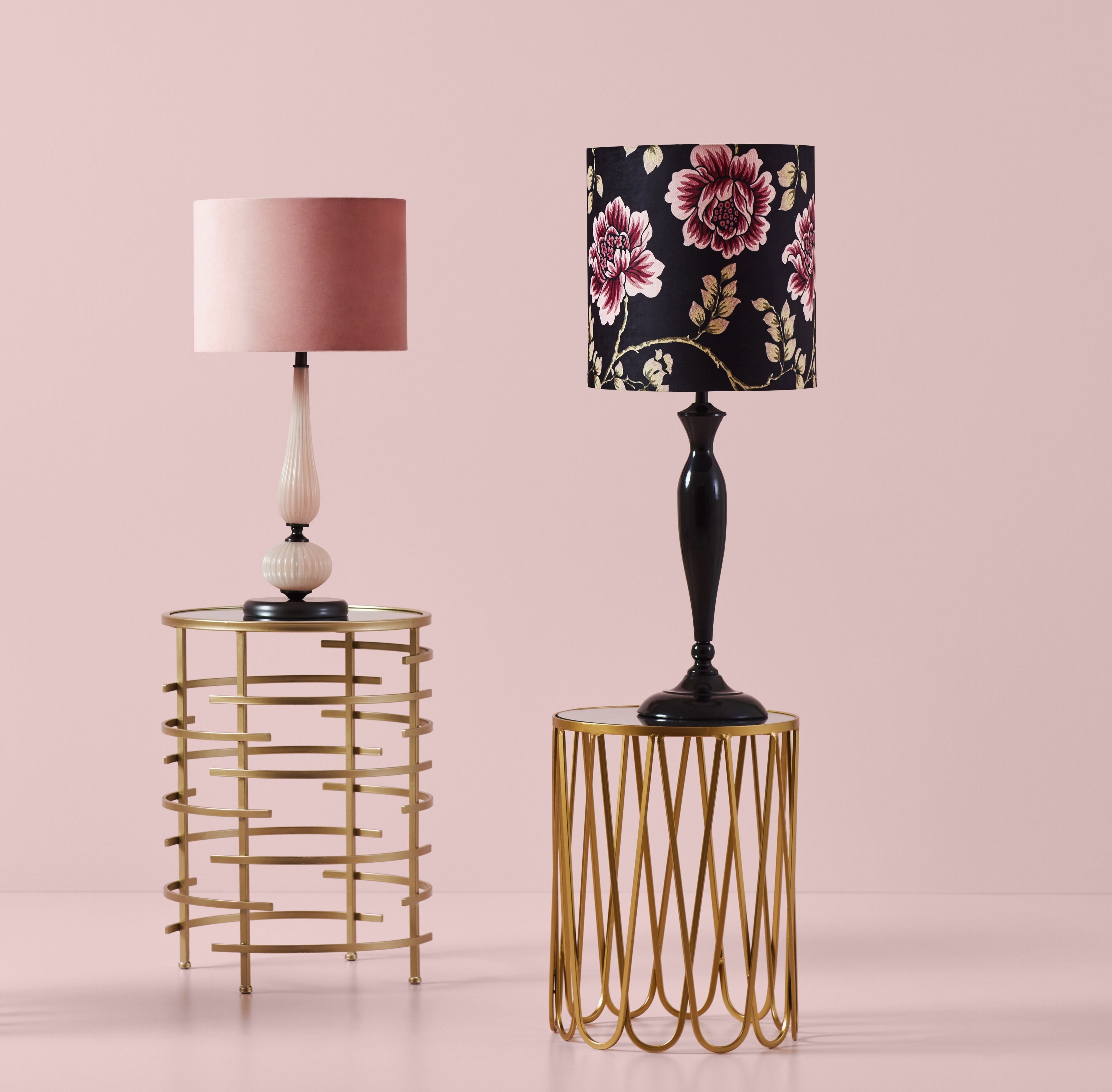 Rose gold deals and white lamp