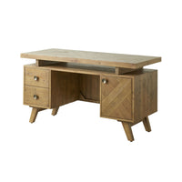 Dawson Reclaimed Timber Double Pedestal Desk