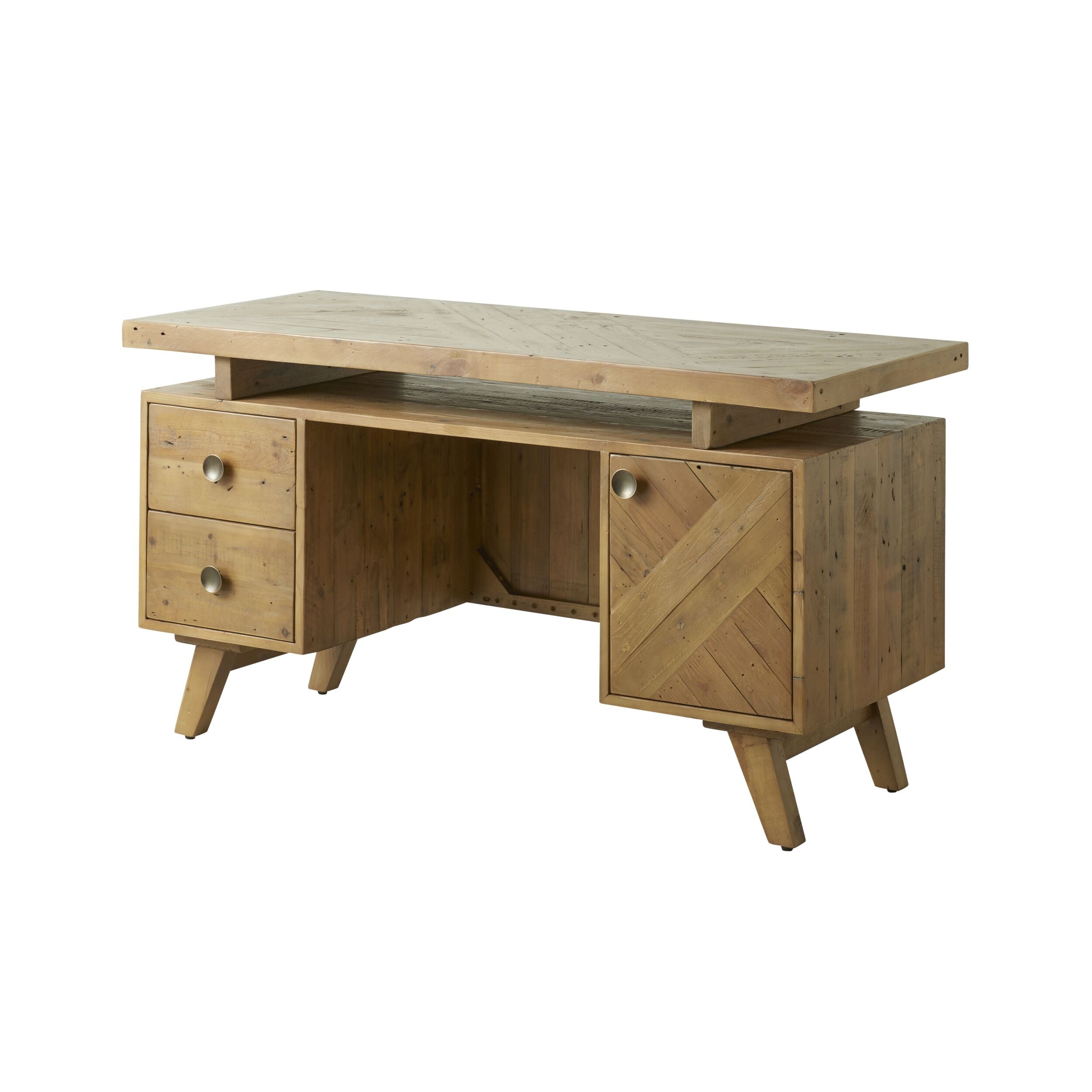 Dawson Reclaimed Timber Double Pedestal Desk