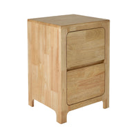 Curve 2 Drawer Bedside