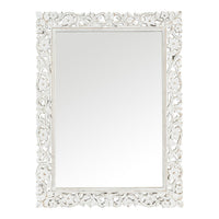 Frieze Hand Carved White Mirror 120x90cm