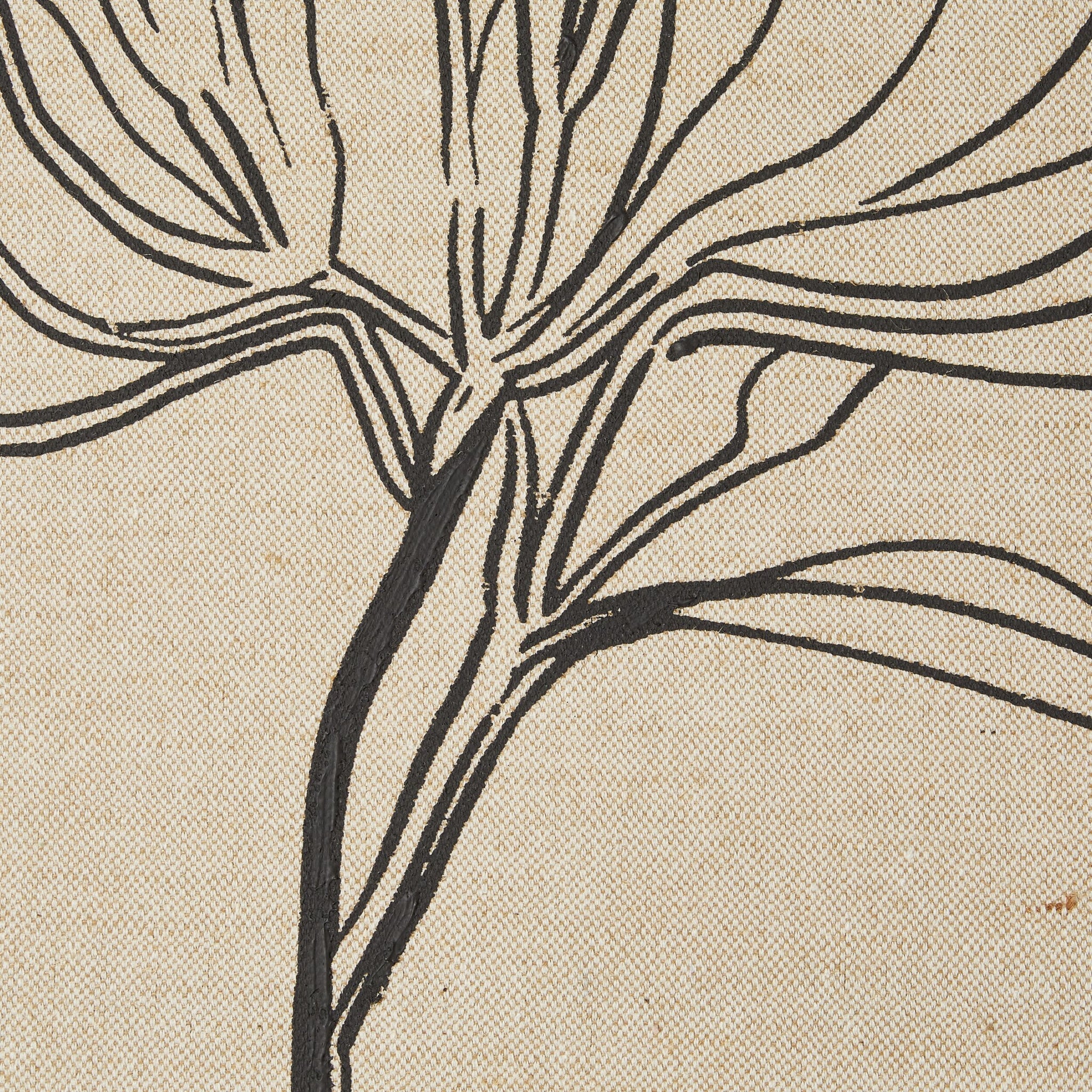 Floral Lines Duo Framed Linen Print 125x80cm