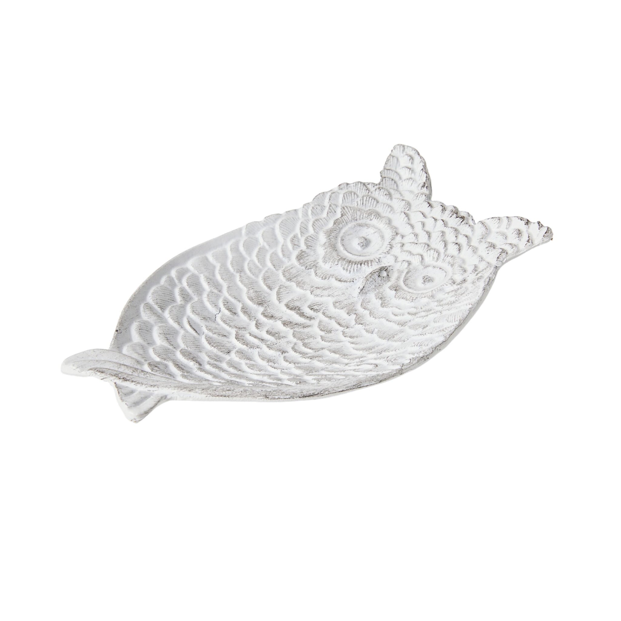 Snowy Owl Trinket Dish 13.6x8x2cm