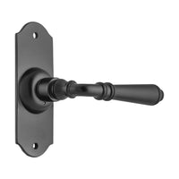 9622 Door Lever Reims Latch Pair Matte Black H110xW40xP70mm