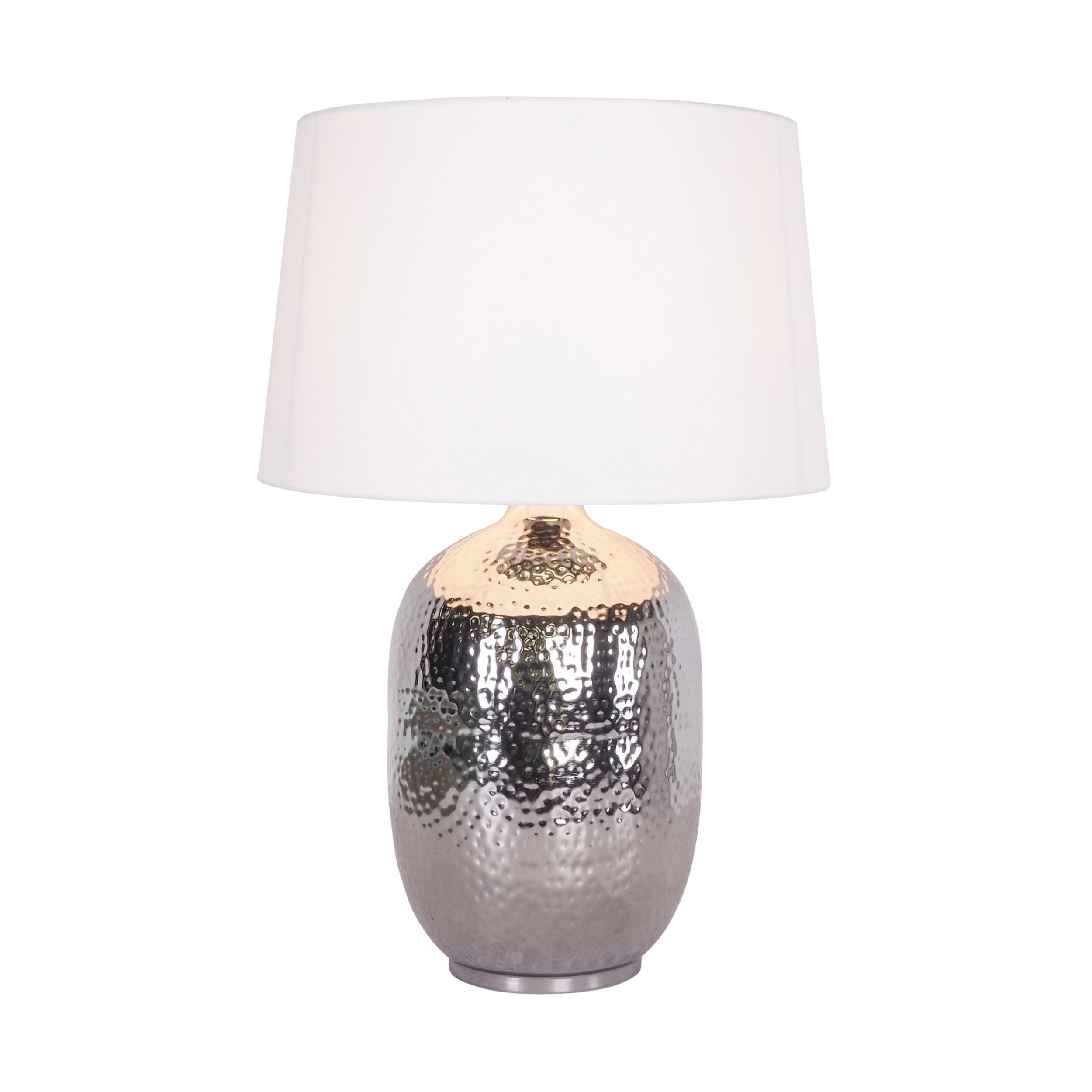 Hammered silver deals lamp